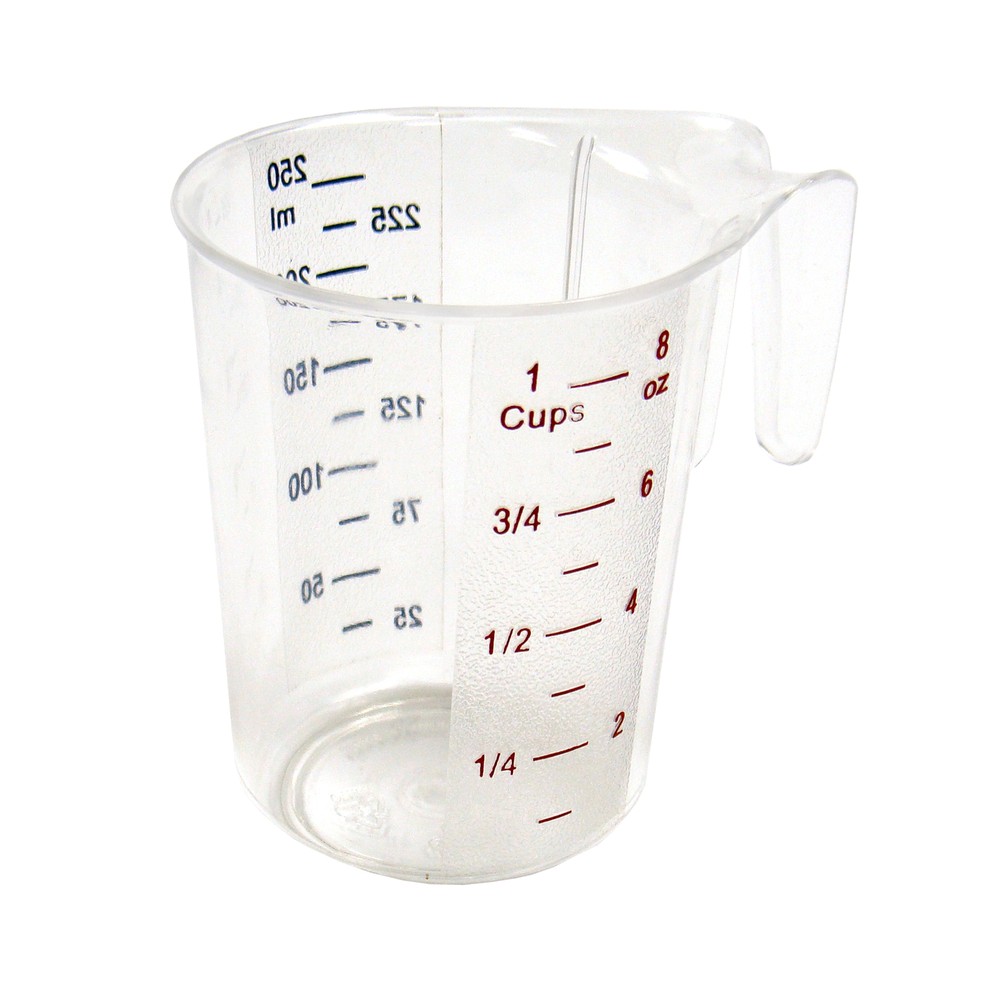 1 Cup Measuring Cup, PC, Color Graduations (6 Each)