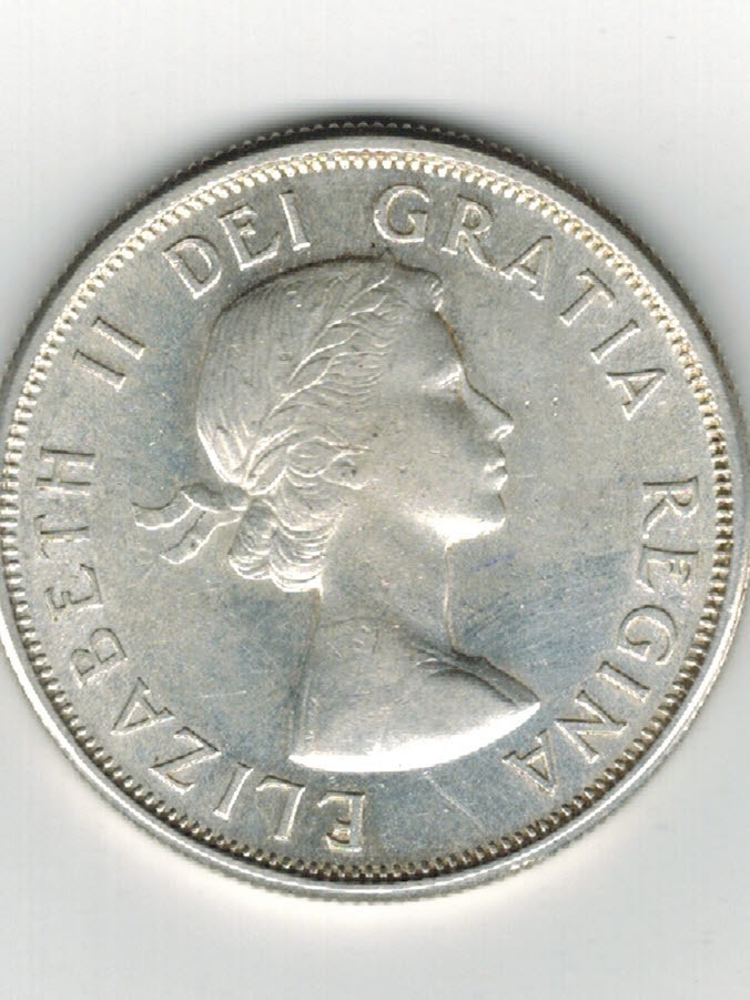 1962 Canadian SILVER Half Dollar