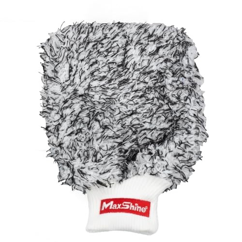Universal Black & White Microfiber Wash Mitt - Premium Scratch-Free - Small