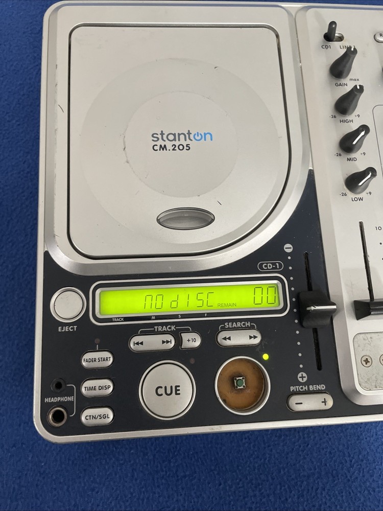 Stanton CM 205 CD Player DJ Turntable Working