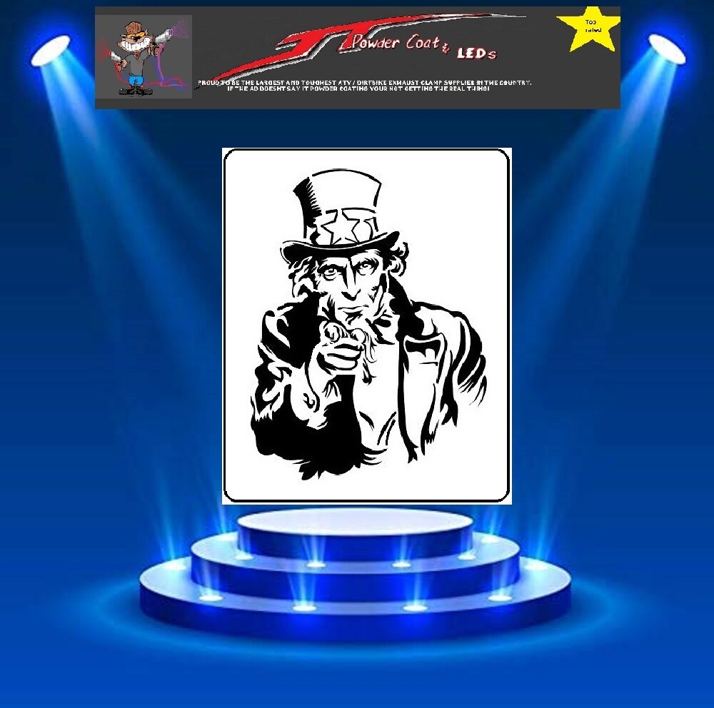 UNCLE SAM Stencil Template Airbrush Paint  # S1