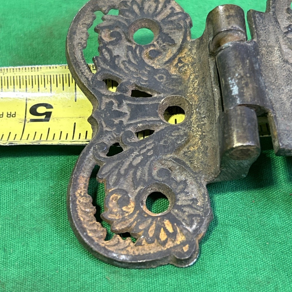 Antique Hardware Hinge Cast Brass 3/8’’ Offset , 4 1/2”long