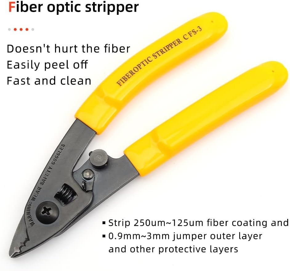 FTTH Fiber Optic Cold Connection Assembly Termination Tools Kit Bag with Visual