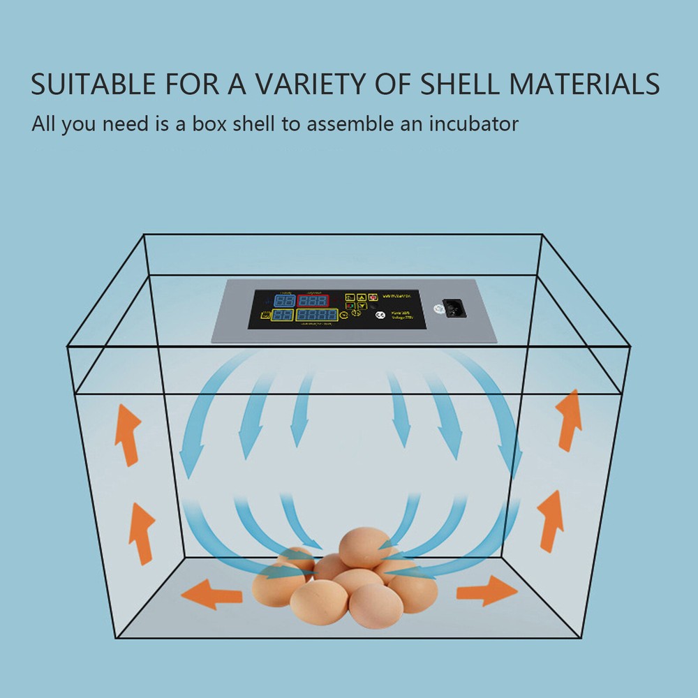 US Plug 110V Egg Incubator Automatic Hatcher DIY Poultry Hatching Machine ym