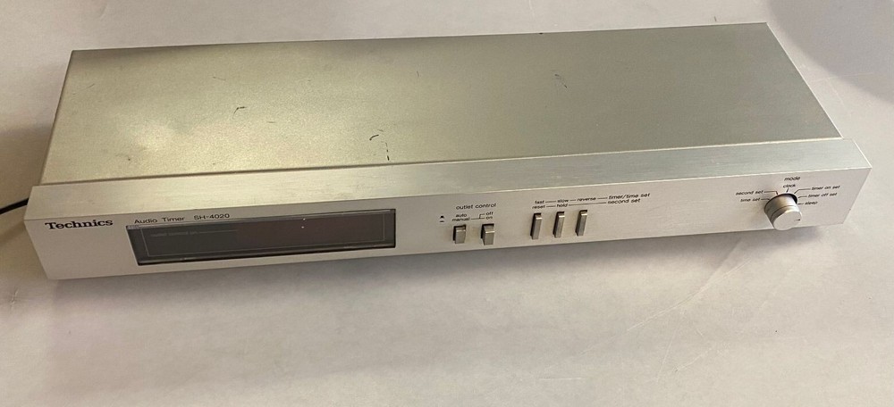 Vintage Silver Technics Audio Digital Timer SH-4020 Japan -Tested Working-