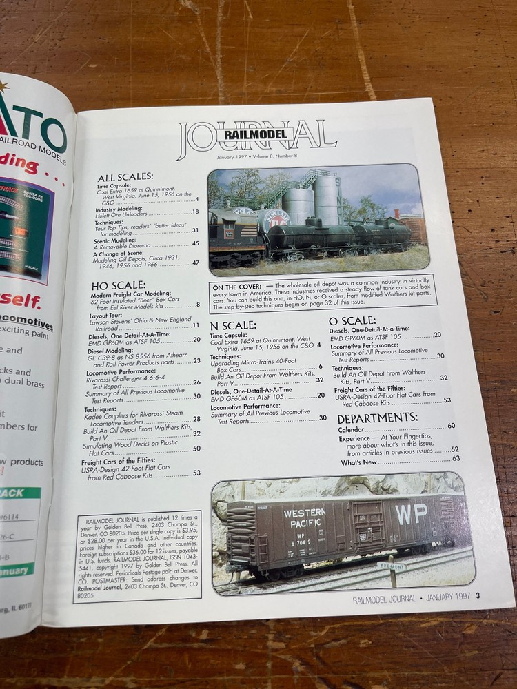 Railmodel Journal ~ January 1997 ~ Volume 8, No. 8 ~ Ore Loader Modeling
