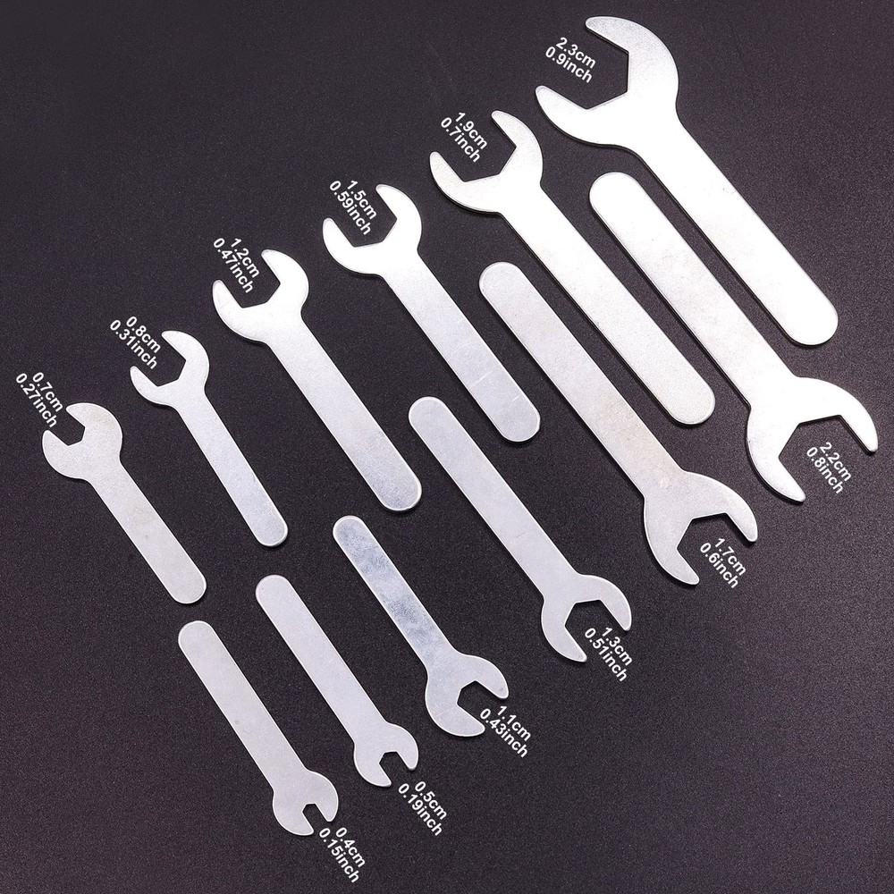 NWpangu Super Thin Single Open End Wrench Set,12PCS Ultra-Slim Combination...