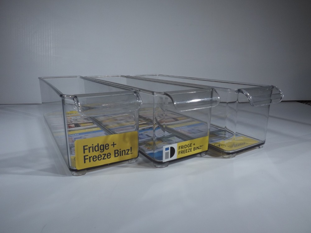 Fridge Freezer Bin - InterDesign - 4" x 14.5" x 4" - Storage - Clear
