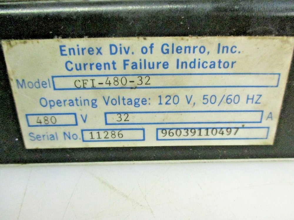 ENIREX CURRENT FAILURE INDICATOR CFI-480-32
