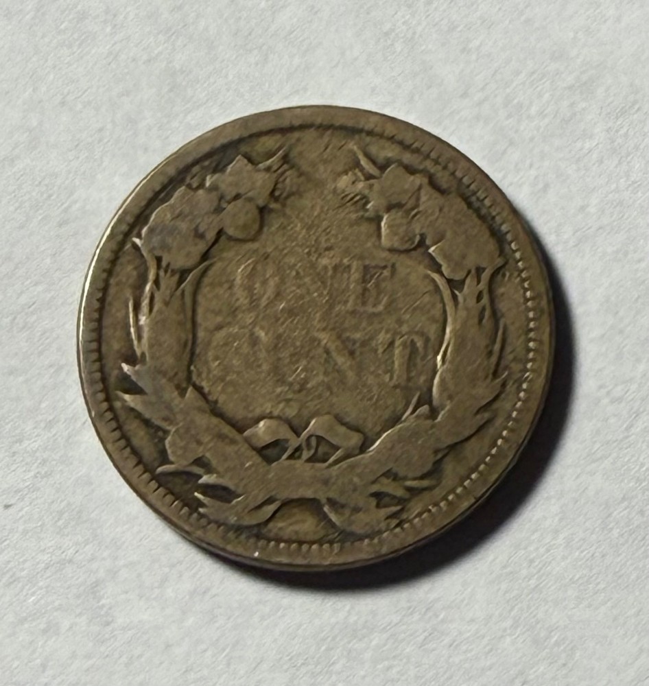 1858 flying eagle cent - good circulated coin