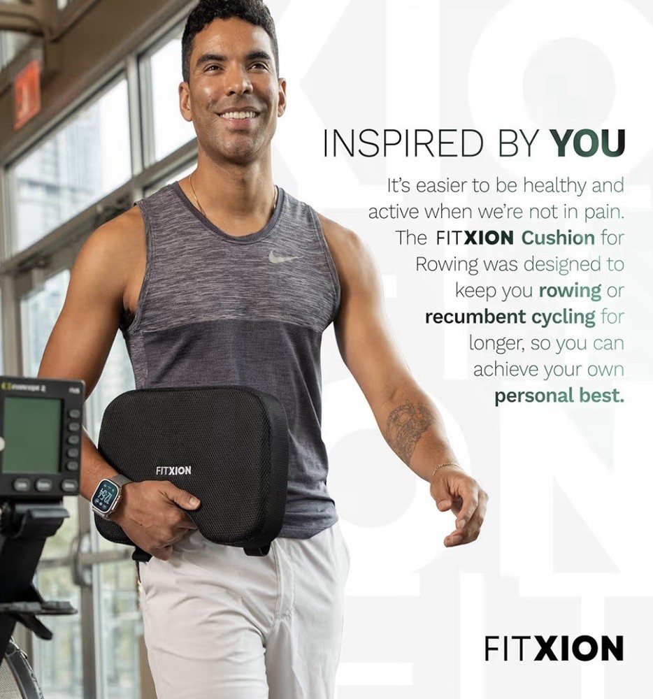 Rowing Machine Seat Cushion - Ergonomic Tail Bone Comfort Memory Foam For Rowing