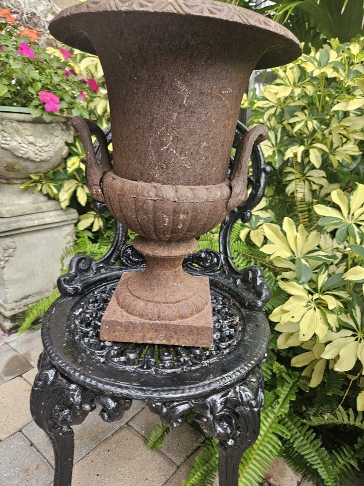 Vintage Urn Iron With Handles
