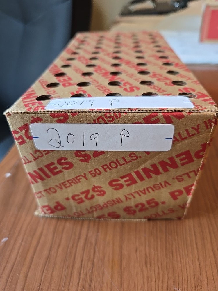 2019 Lincoln Cent 50 Roll Box  P Mint