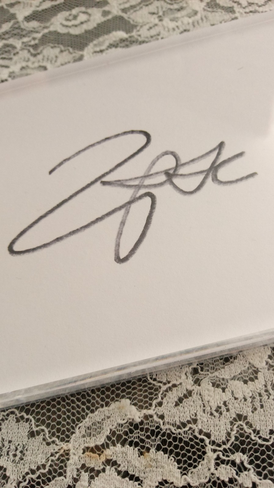 SIGNED Tupac Shakur AUTOGRAPHED 4x6 Paper Card RARE Rap Music HTF Legendary 2PAC