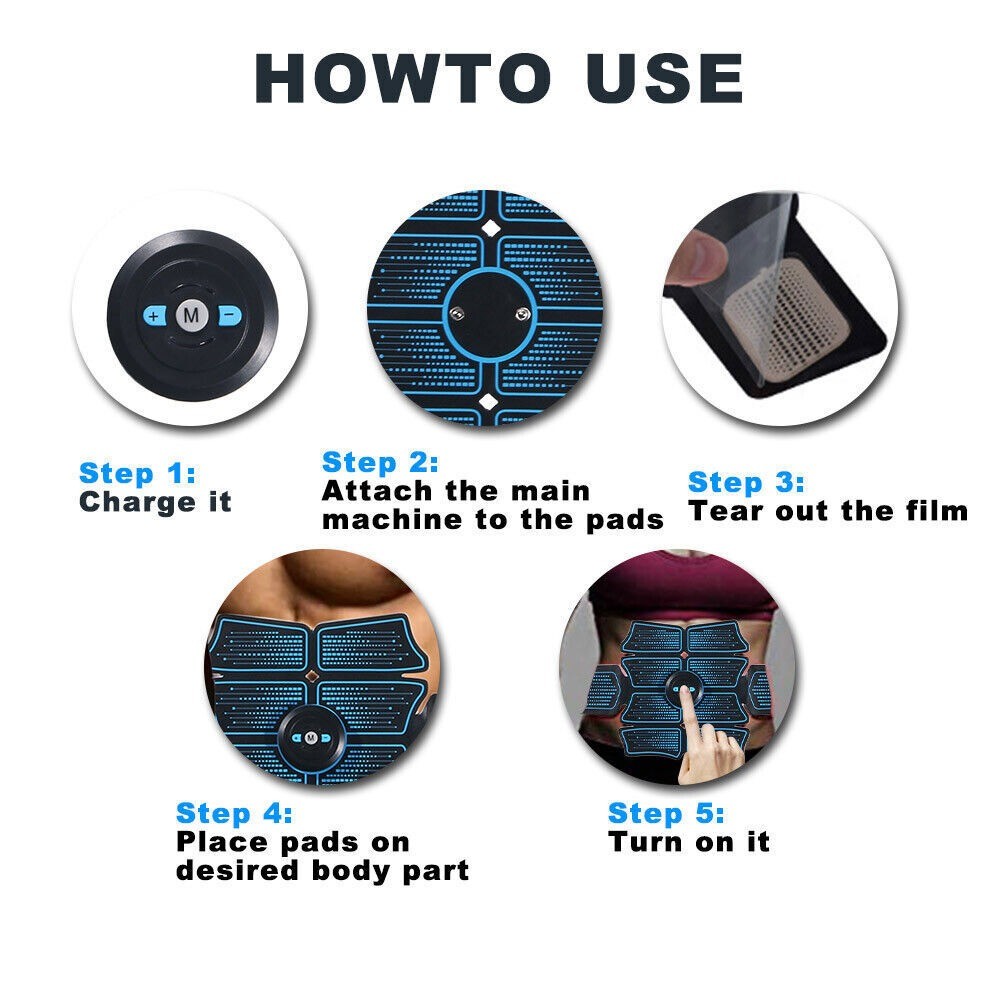 Ultimate AB & Arms Muscle Simulator ABS Training Home Abdominal Trainer Set