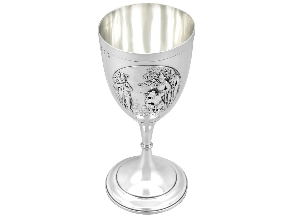 Antique Victorian Sterling Silver Goblet 1862