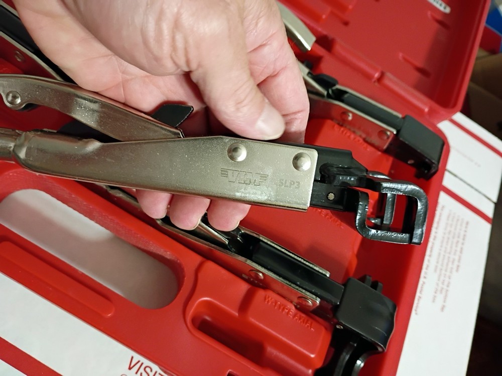 New! VIM Adjustable Side Lock Set Welding Pliers w/ Push Button Release 6 Pc