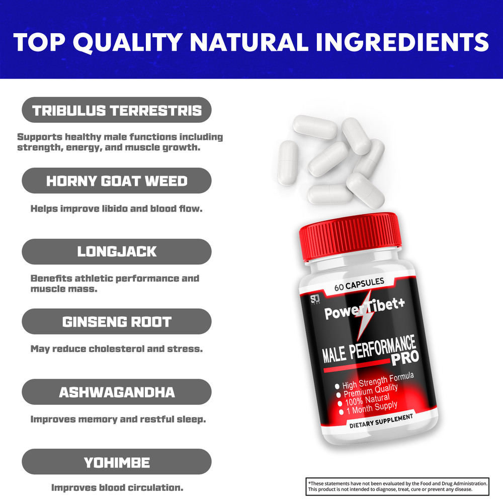 Power Tibet + Enhanced Vitality and Performance Support for Men (5 Pack)