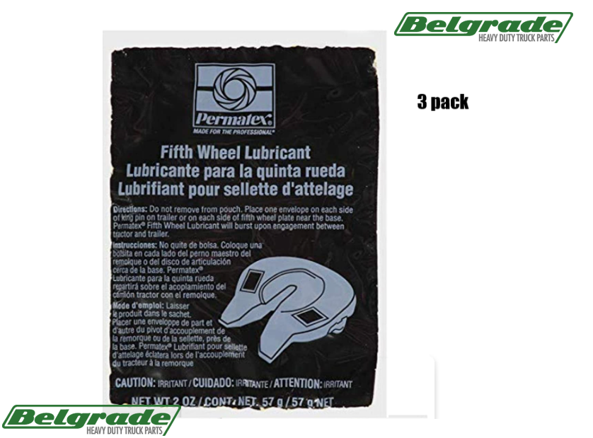 Permatex 01010 5th Wheel Grease - Single Pouch (3 PACK)