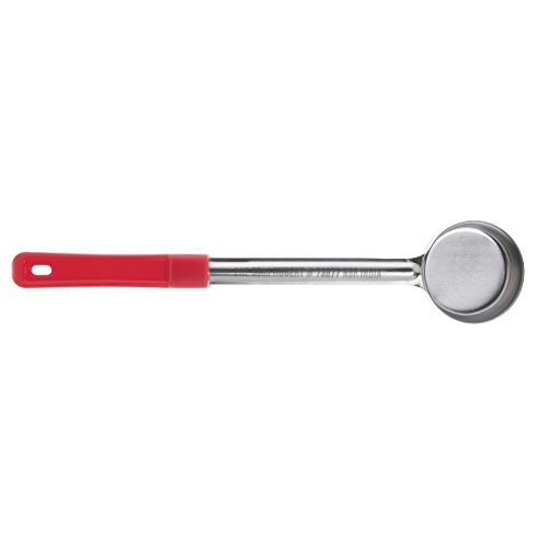 HUBERT Portion Control Server Stainless Steel with Red Plastic Handle 2 oz -