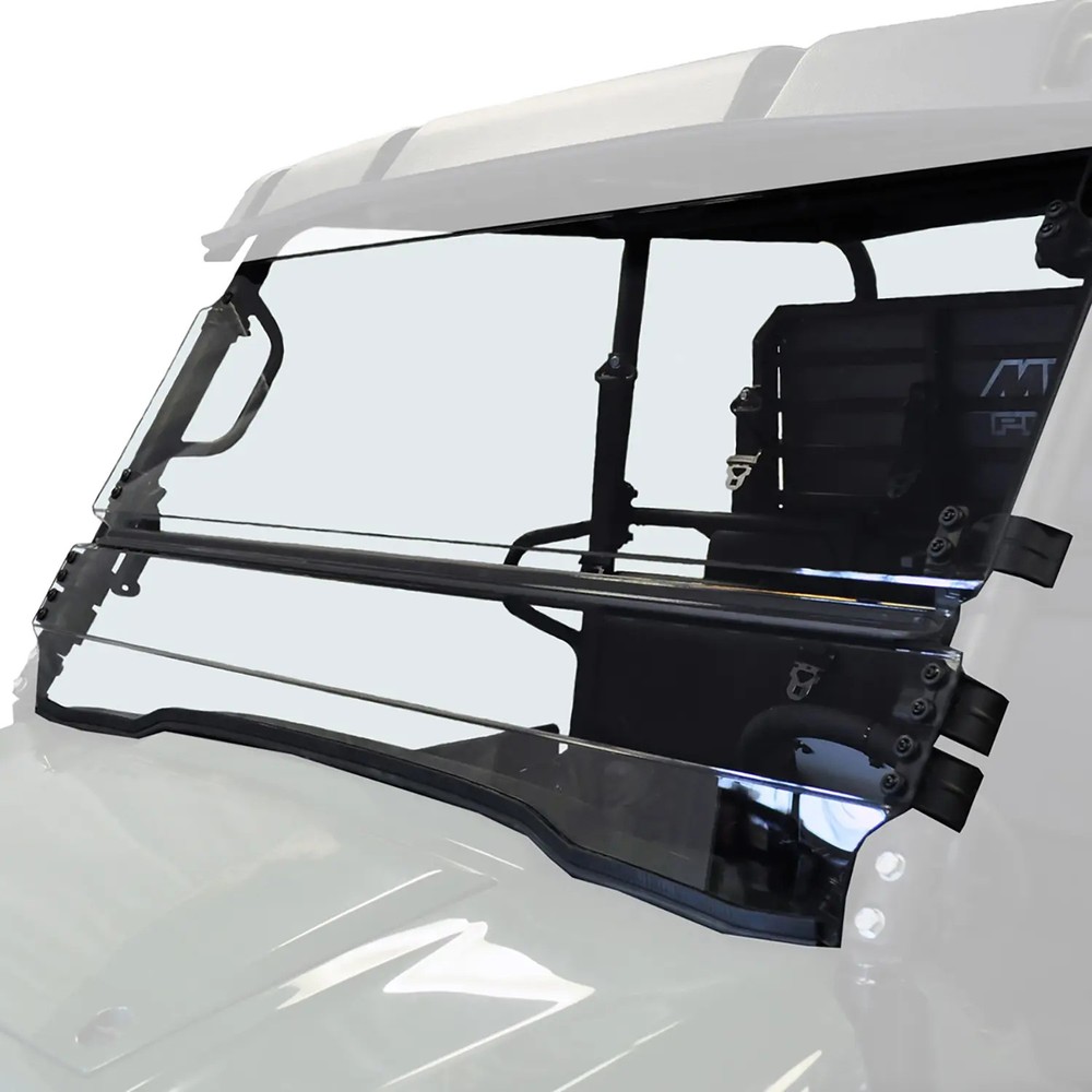 Kawasaki Mule Pro-FX Front Windshield Tilting Partial Flip Up Scratch Resistant