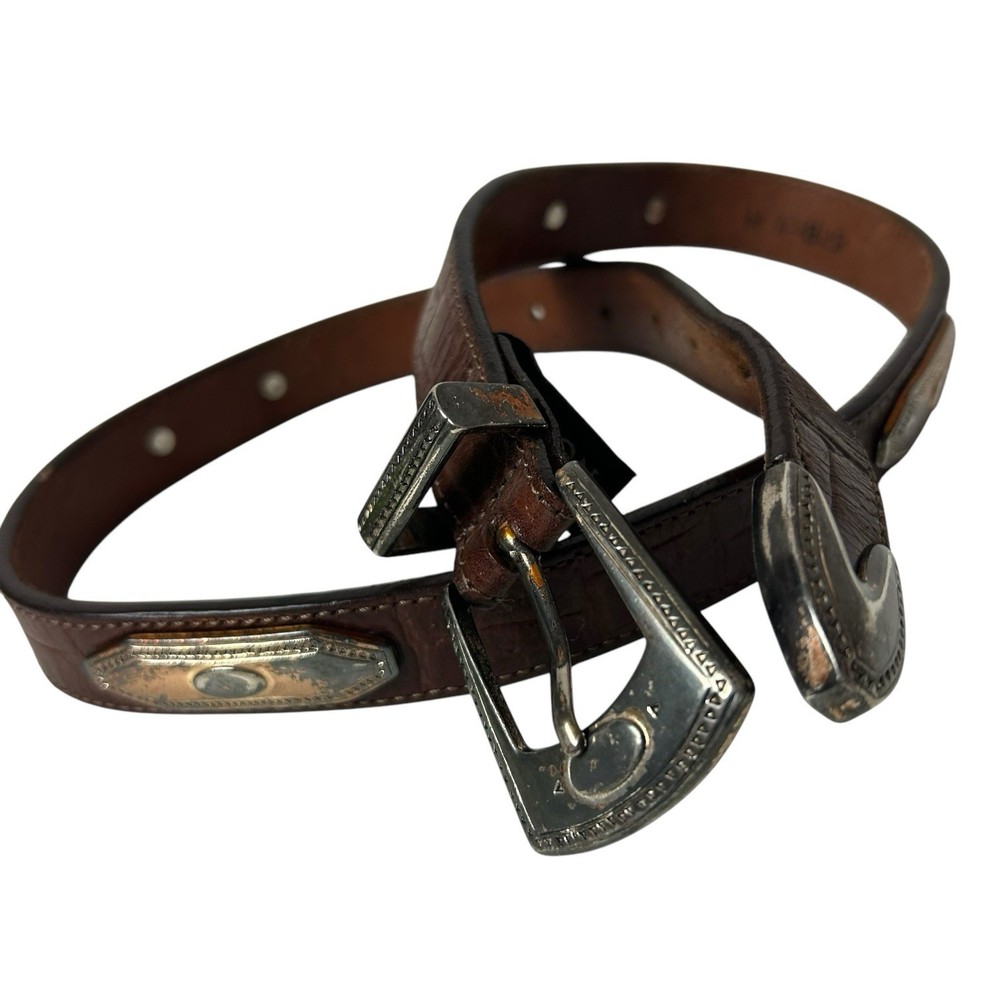 Brighton womens belt Brown Leather Size M