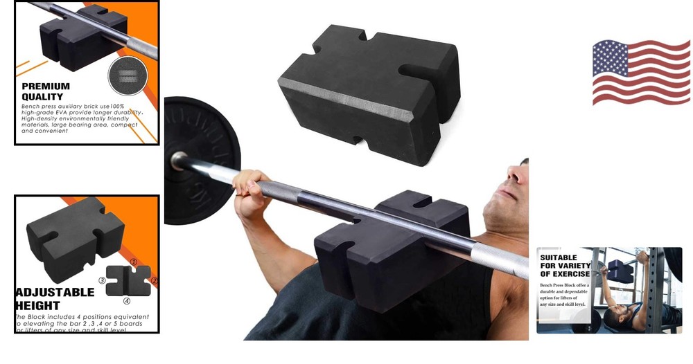 Multi-Functional Adjustable Bench Press Block for Serious Lifters - 2-5 Boards