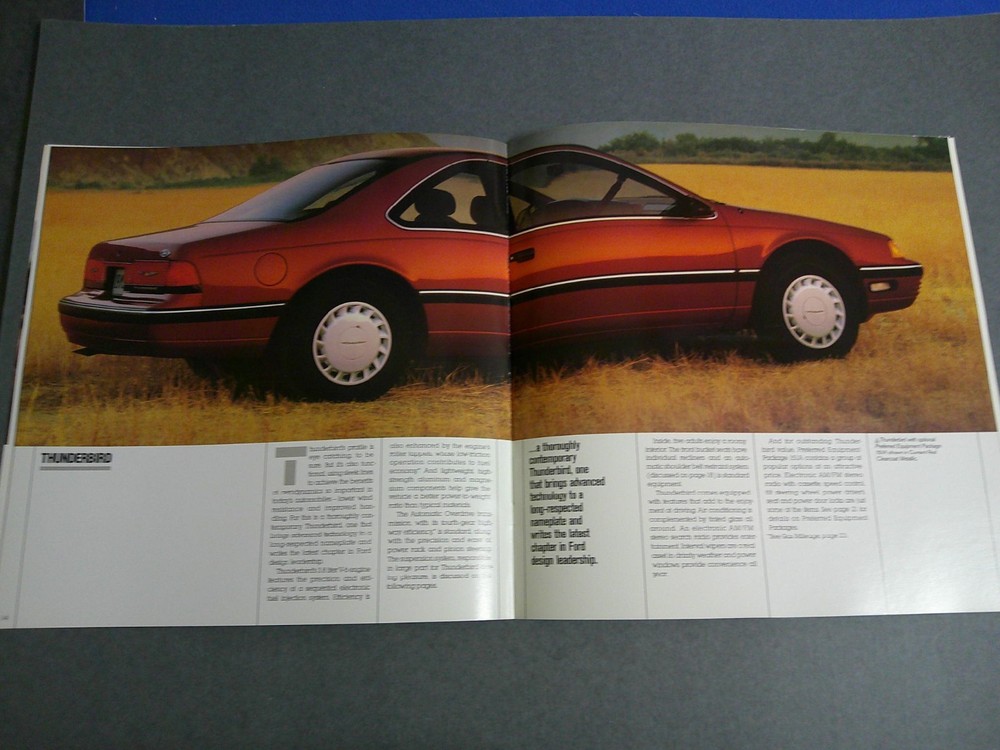 1990 Ford Thunderbird Sales Catalog