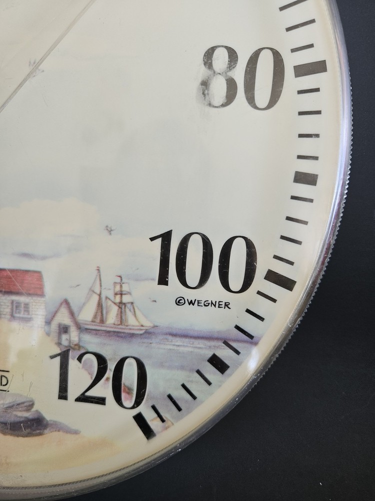 Springfield Lighthouse Thermometer Signed Wagner 12"