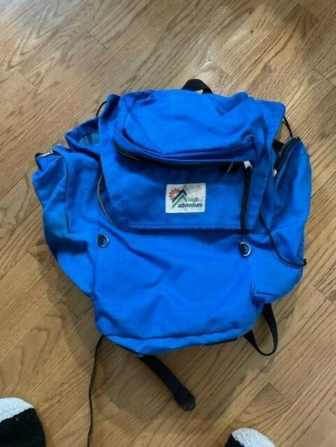 Blue High Adventure Hiking Backpack