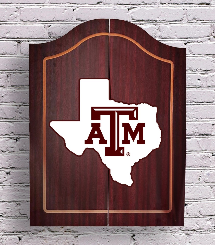 Texas A&M Personalized Complete Dart Board Cabinet