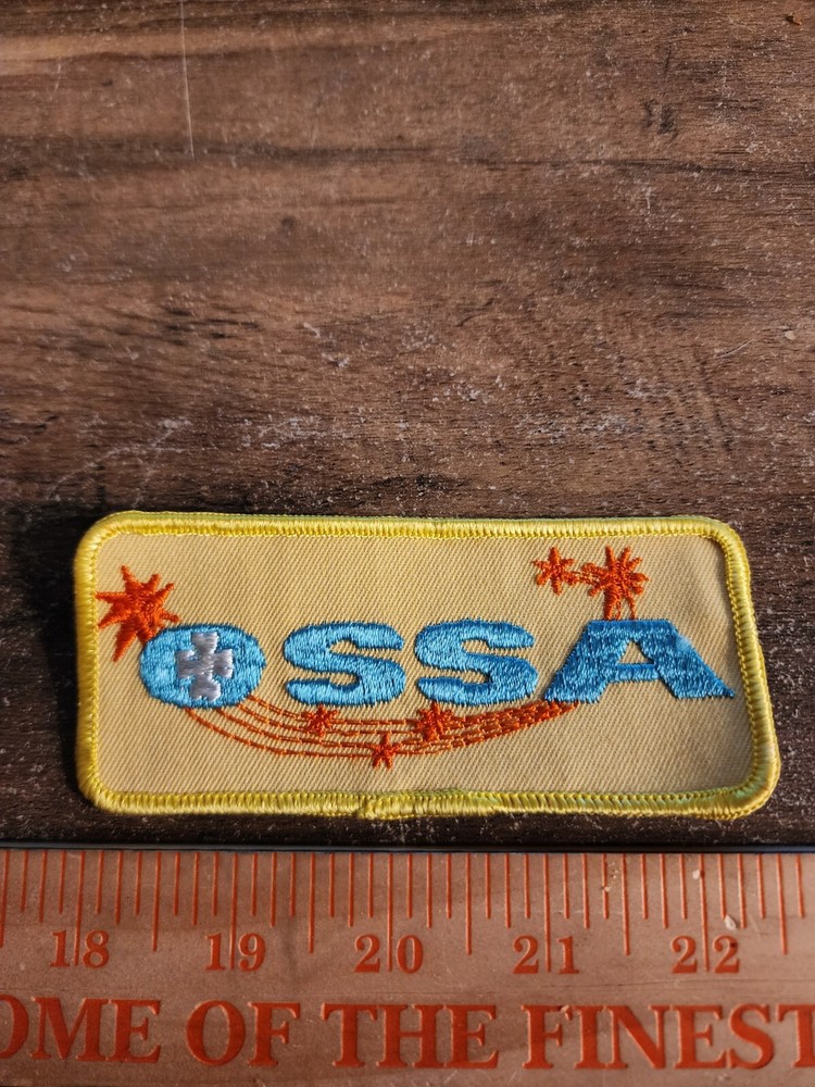 Vintage Ossa Rectangular Sew On Patch FREE SHIPPING