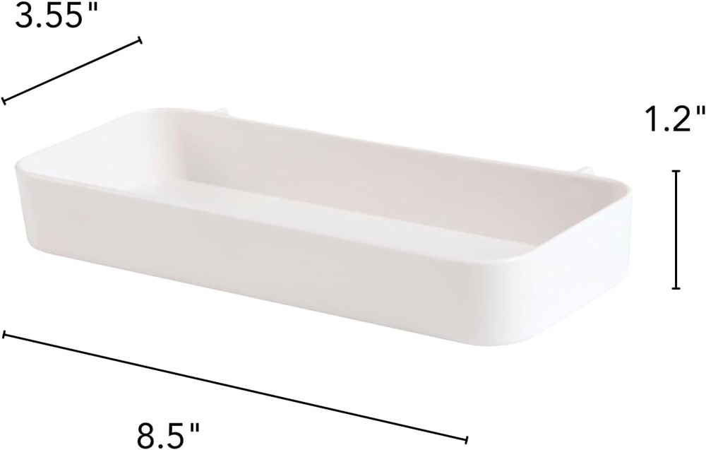 Keepo Peg Board Organizer Accessories, With Small to Medium, White