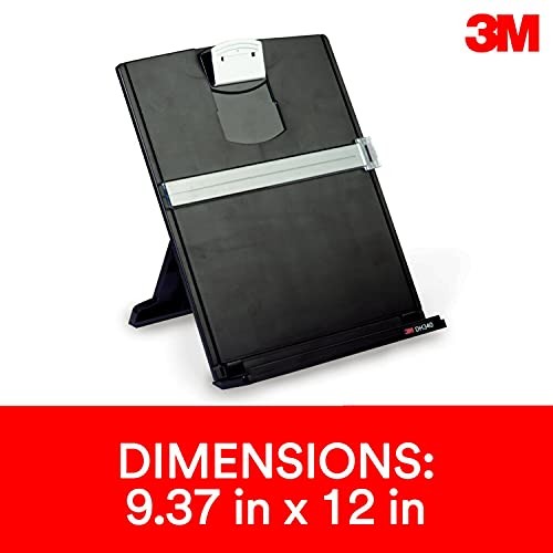 Desktop Document Holder Copy Holder, Adjustable Clip Holds Portrait and