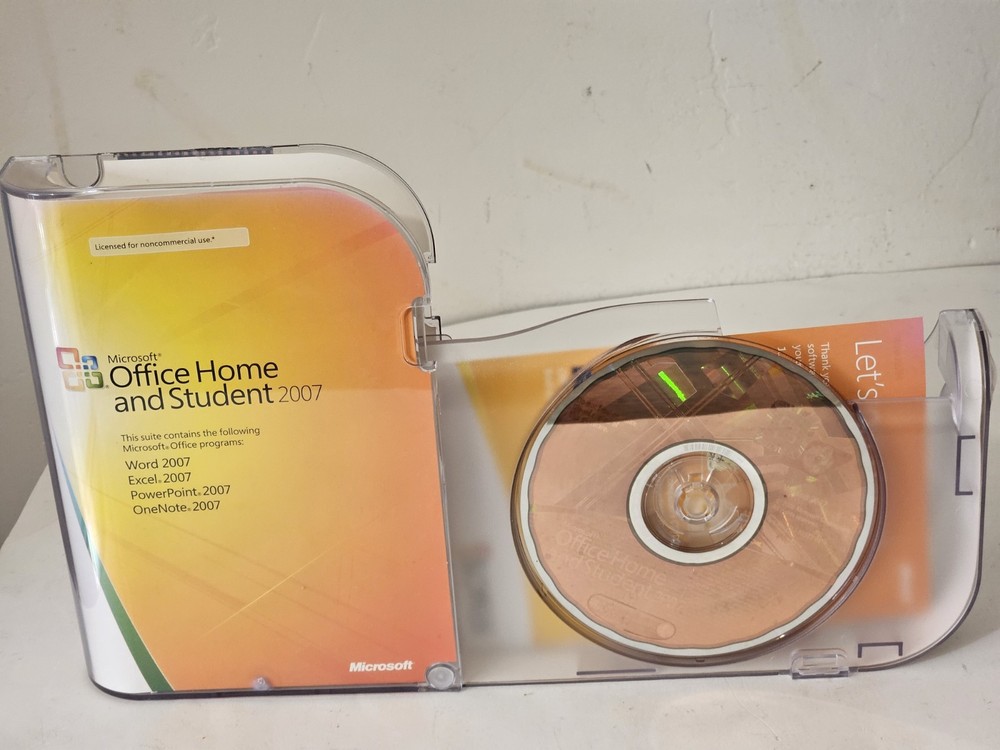 Microsoft MS Office Home and Student 2007 Word Excel PowerPoint OneNote