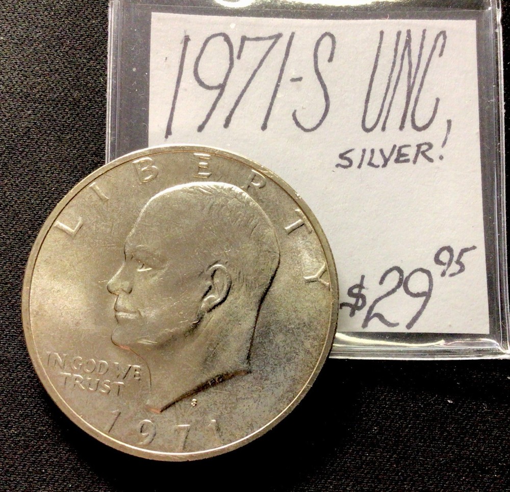 1971 S Eisenhower Silver Dollar UNC! ENN Coins