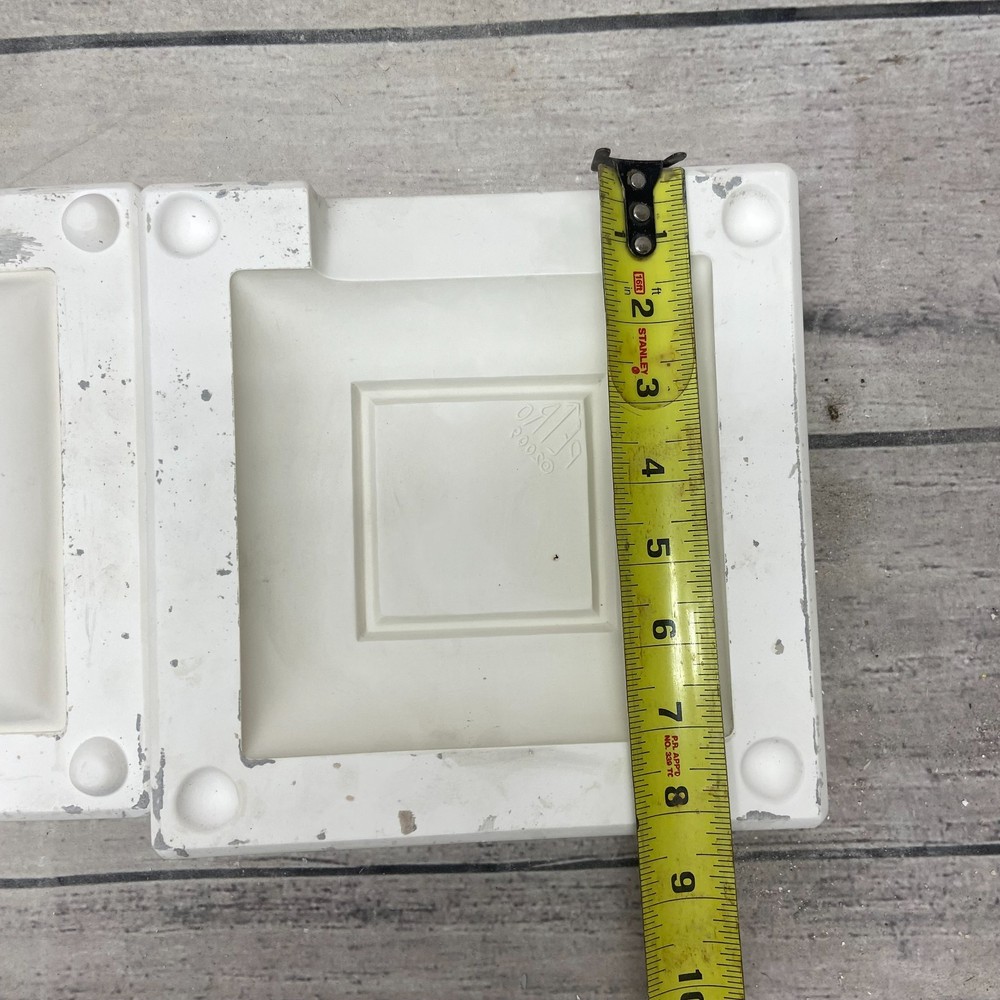 2009 Petro Mold Ceramic Casting Mold 6" Square Plate #1837