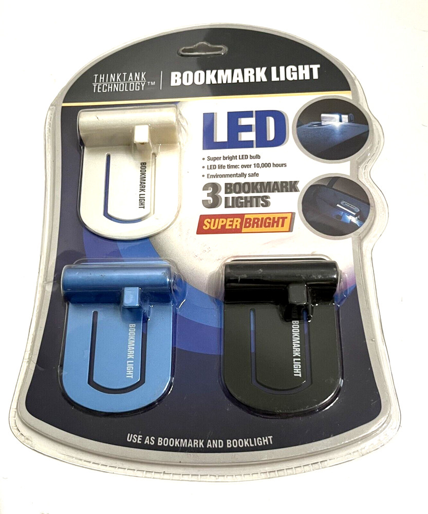 BOOKMARK LIGHT {3} LED Think Tank Technology Super Bright NEW