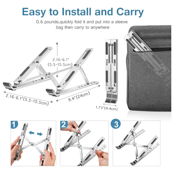 Laptop Stand Computer Stand Adjustable Laptop Riser Notebook Holder