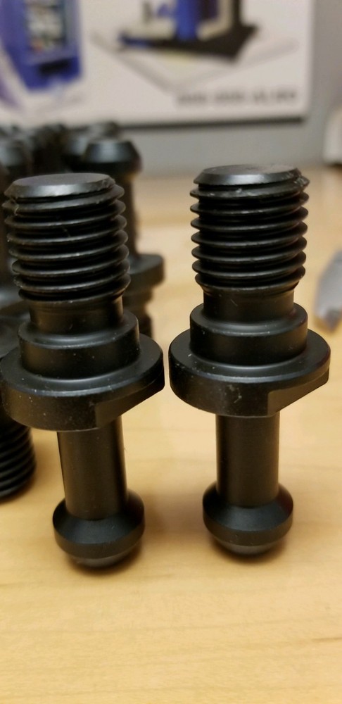 retention knobs cat 40 pull studs, new, 9 pcs/ lot, long neck 5/8-11 style