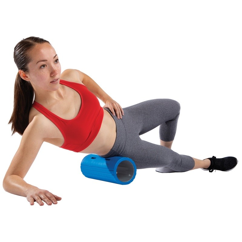 Hollow Core Foam Roller W/ Adjustable Evo Focus Points Deep Tissue Recovery New