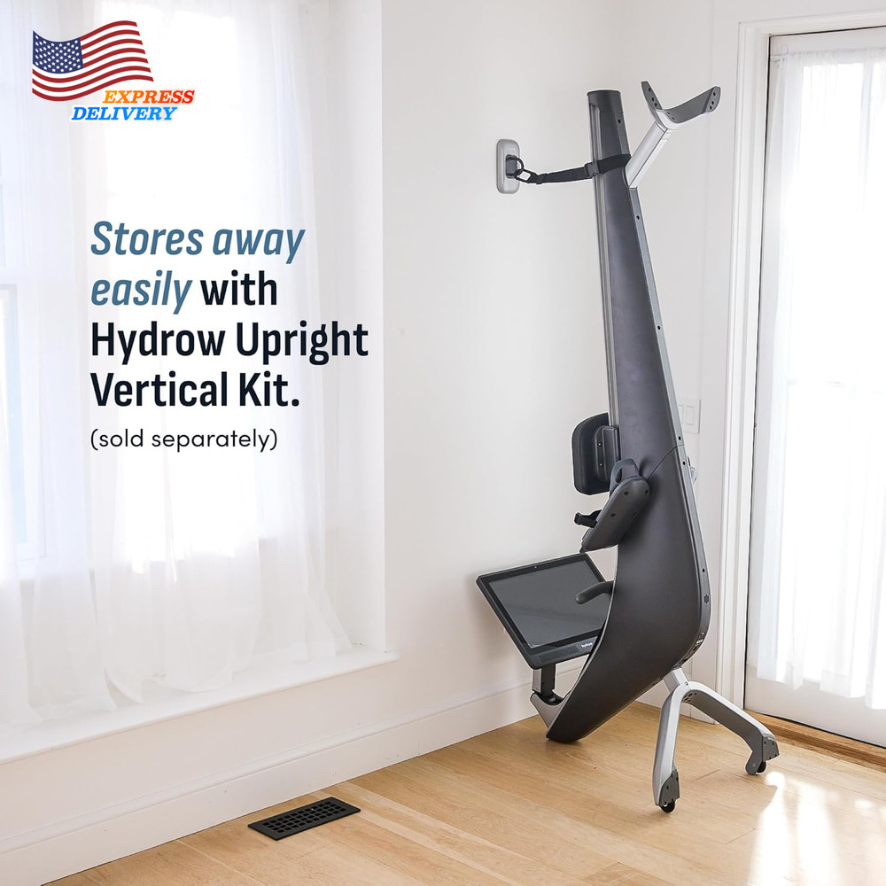 Origin Rowing Machine with Immersive 22" HD Rotating Screen Stows Upright