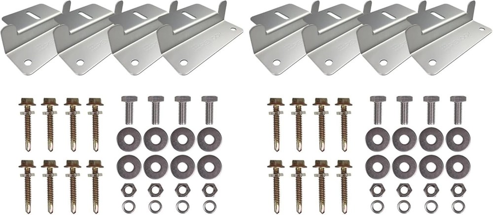 Renogy 2 Sets Solar Panel Mounting Z Brackets 2 Z Bracket, 2 Count