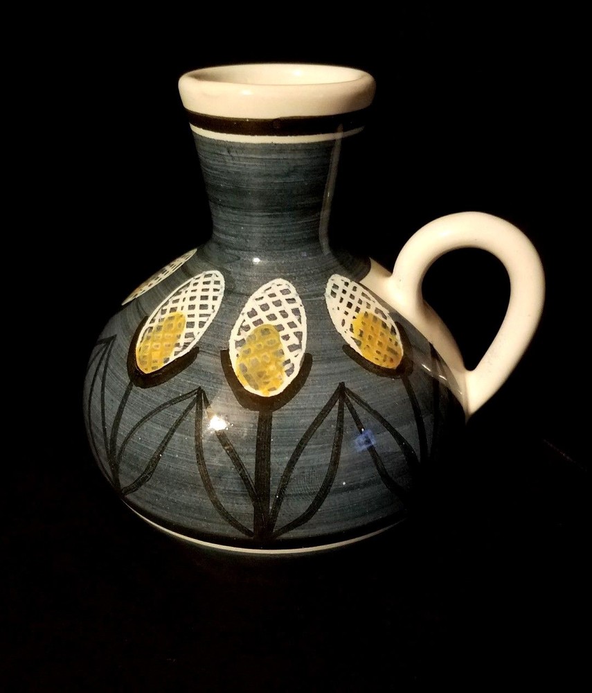 NORWAY HAND PAINTED PITCHER 5" Very Good