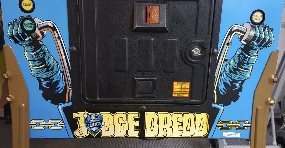 Judge Dredd - Pinball Machine Cabinet Front Decals