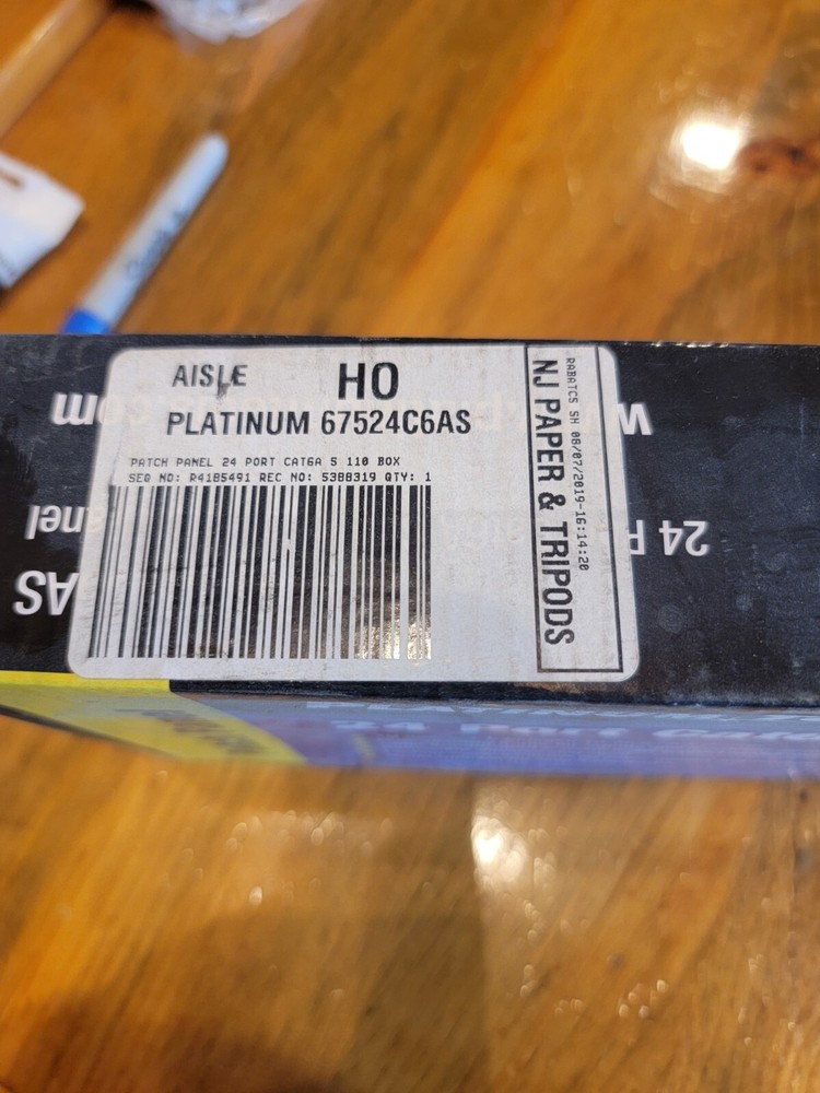 Platinum Tools 675-24C6AS 24 Port Cat6A Shielded Patch Panel