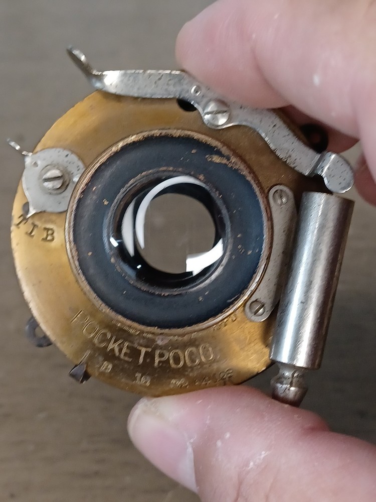 Antique Pocket Poco Camera Shutter With Lens