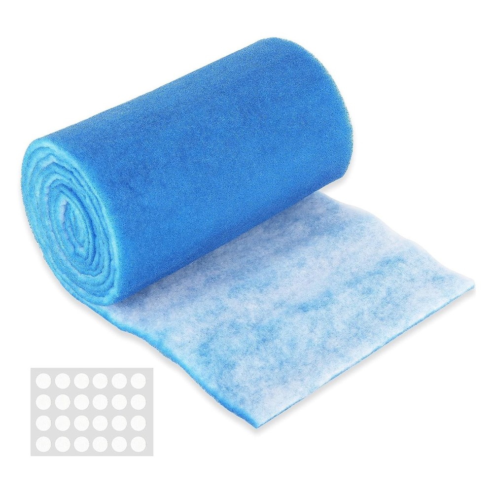 12Ft Non-Clogging Bonded Filter Pad, Optimize Flow for Aquarium Filtration