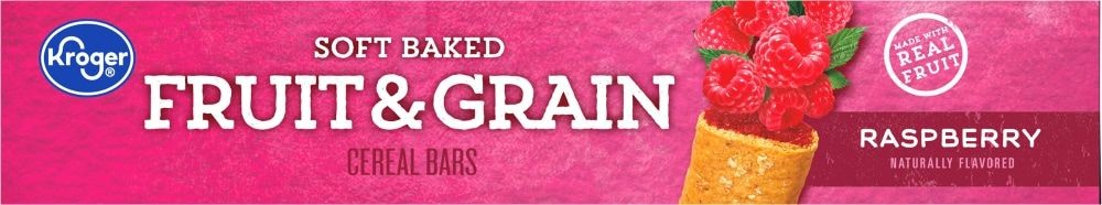Kroger Fruit & Grain Raspberry Breakfast Bars 8 ct - Pack of 3