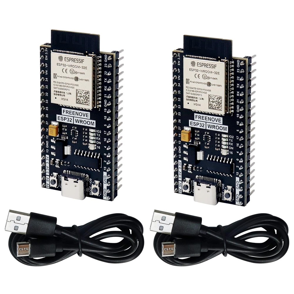 2 PCS ESP32 Board DualCore 32Bit 240 MHz Microcontroller Onboard Wireless